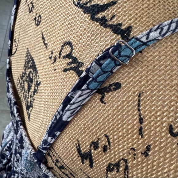 Boho Floral Maxi Dress - Navy & White - Picture 10 of 10